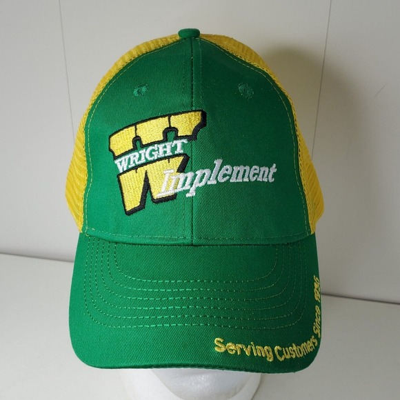 Wright Implement John Deere Baseball Cap Hat Tractor Logo Owensboro Kentucky - Picture 1 of 8